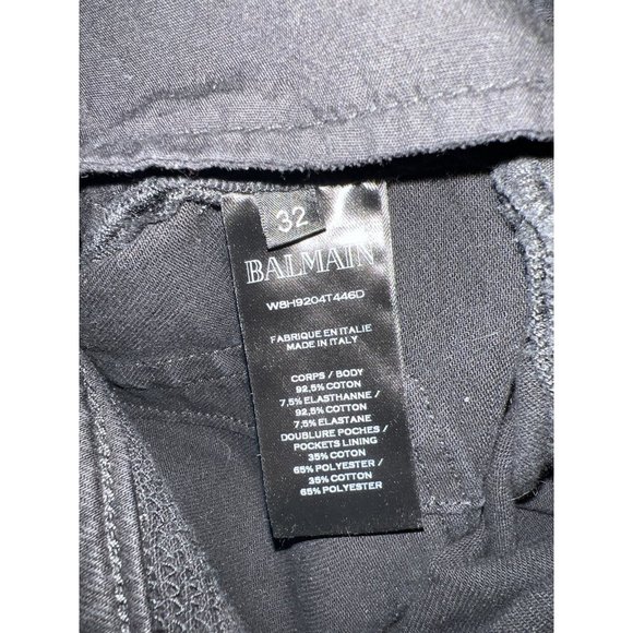 Balmain Distressed Biker Jeans - Picture 7 of 8